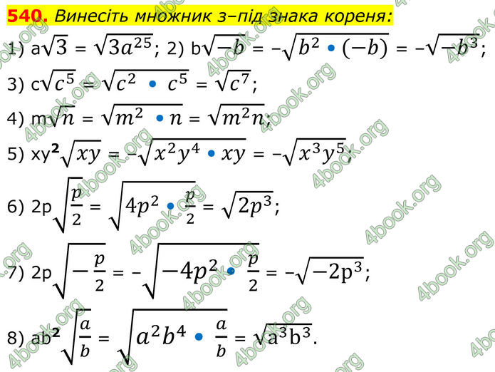 ГДЗ Алгебра 8 клас Мерзляк (2025)