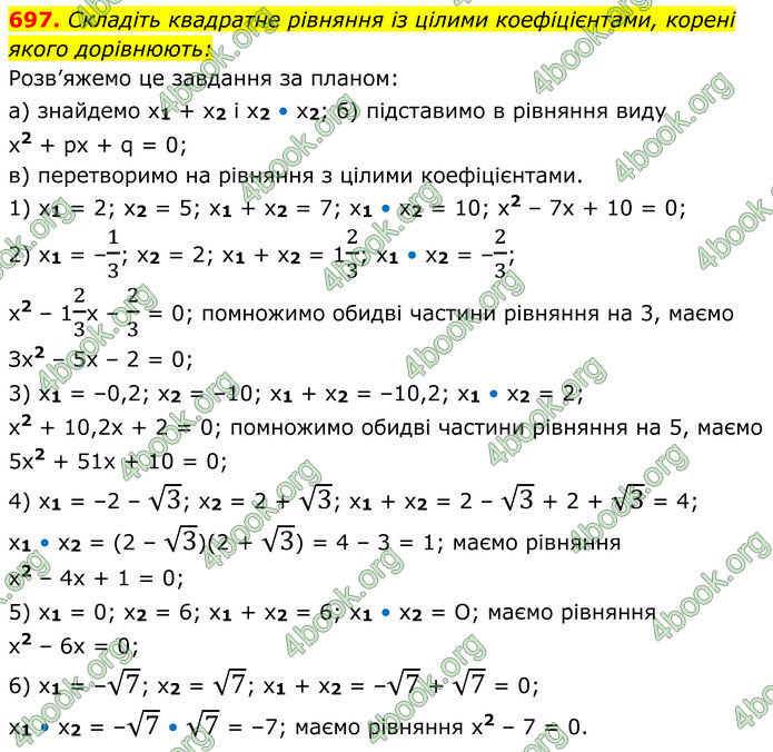 ГДЗ Алгебра 8 клас Мерзляк (2025)