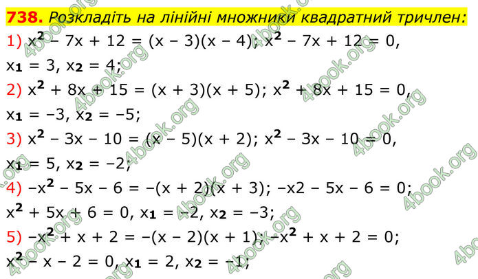 ГДЗ Алгебра 8 клас Мерзляк (2025)