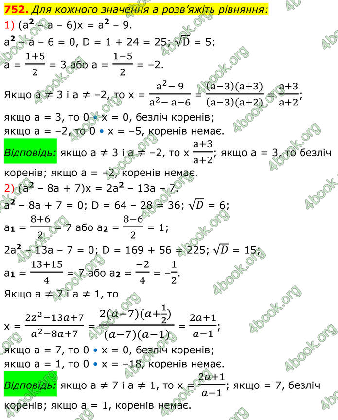ГДЗ Алгебра 8 клас Мерзляк (2025)
