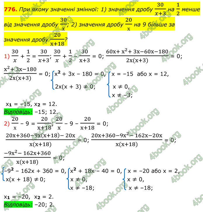 ГДЗ Алгебра 8 клас Мерзляк (2025)