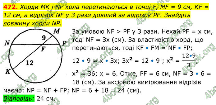ГДЗ Геометрія 8 клас Мерзляк (2025)