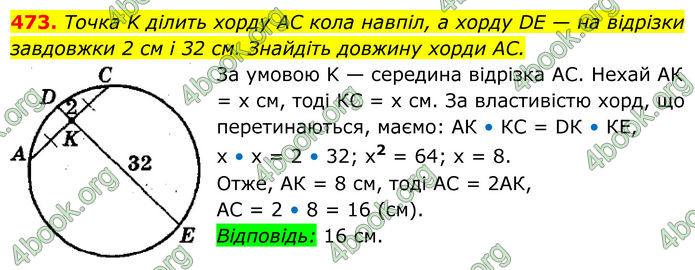 ГДЗ Геометрія 8 клас Мерзляк (2025)