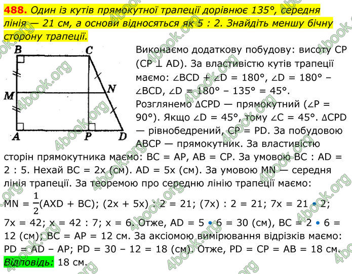 ГДЗ Геометрія 8 клас Мерзляк (2025)