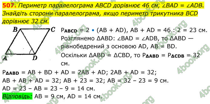 ГДЗ Геометрія 8 клас Мерзляк (2025)