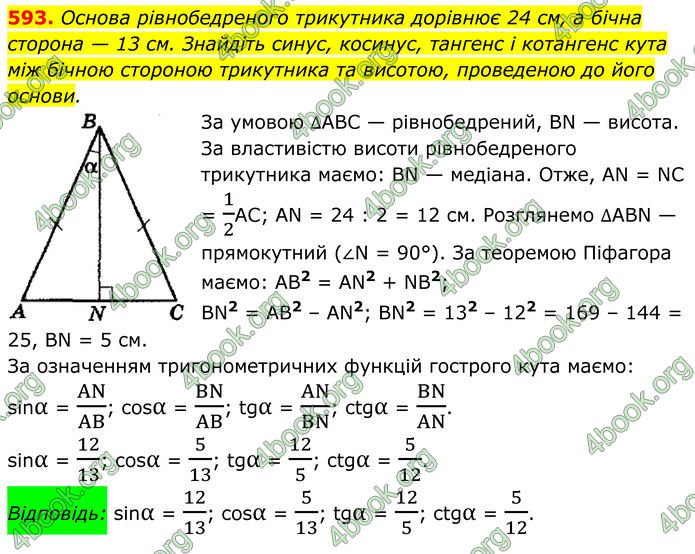 ГДЗ Геометрія 8 клас Мерзляк (2025)