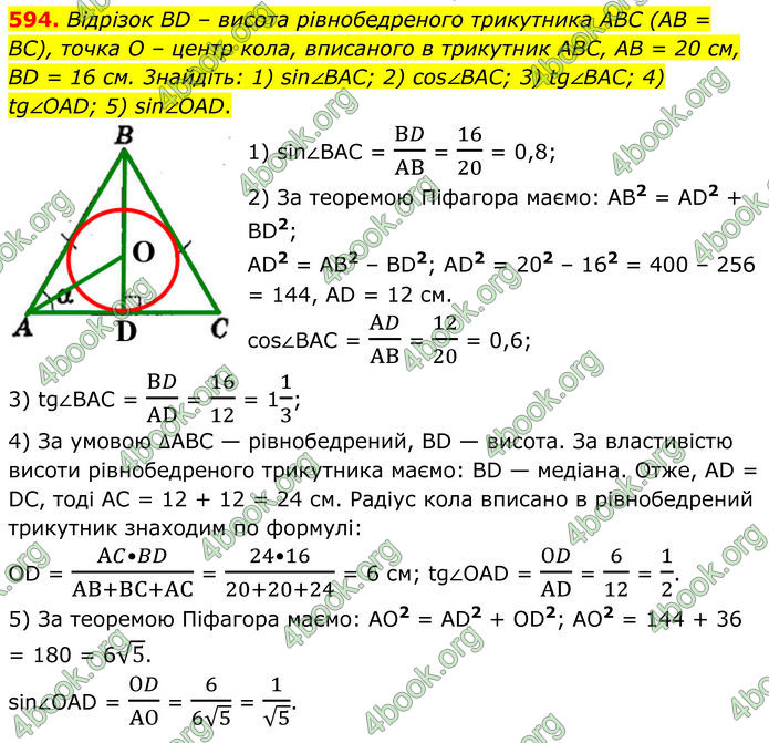 ГДЗ Геометрія 8 клас Мерзляк (2025)
