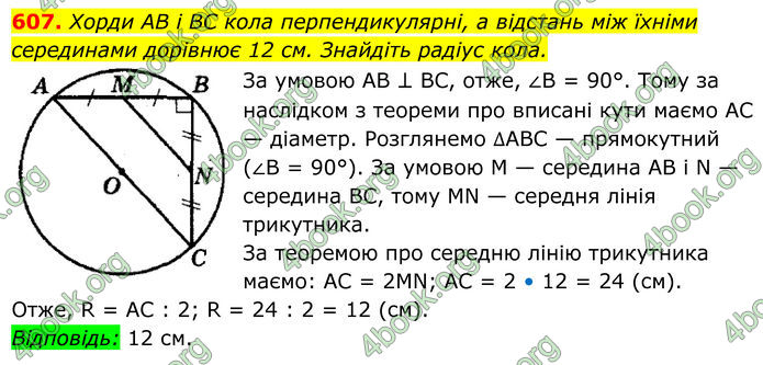 ГДЗ Геометрія 8 клас Мерзляк (2025)