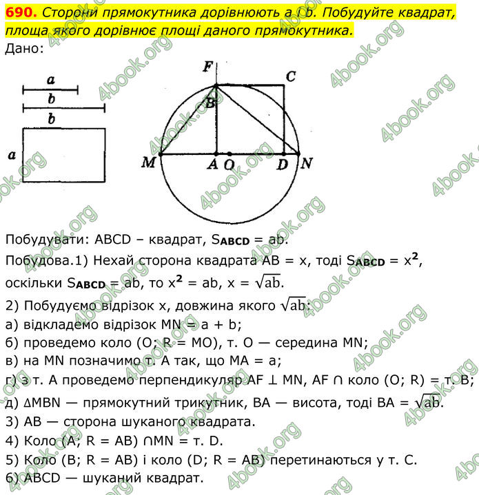 ГДЗ Геометрія 8 клас Мерзляк (2025)