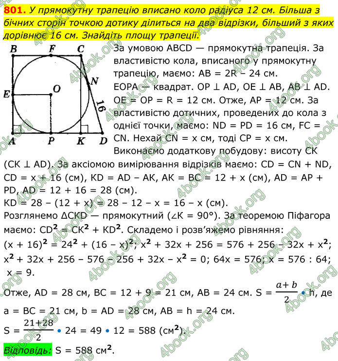 ГДЗ Геометрія 8 клас Мерзляк (2025)