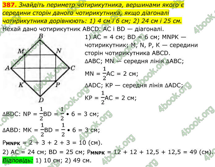 ГДЗ Геометрія 8 клас Бурда (2025)