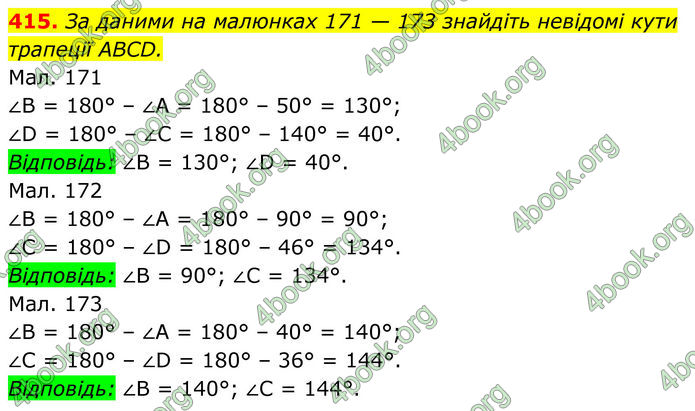 ГДЗ Геометрія 8 клас Бурда (2025)