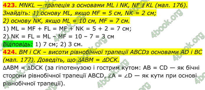ГДЗ Геометрія 8 клас Бурда (2025)