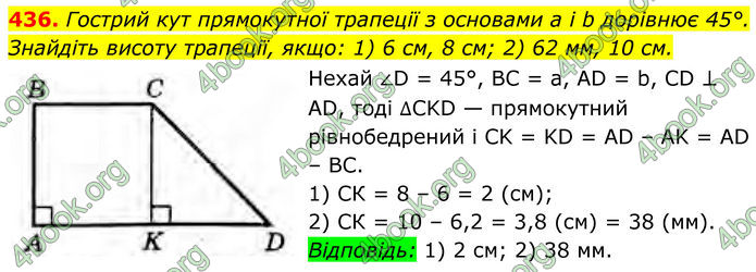 ГДЗ Геометрія 8 клас Бурда (2025)