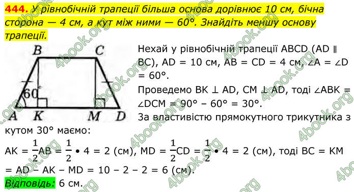 ГДЗ Геометрія 8 клас Бурда (2025)