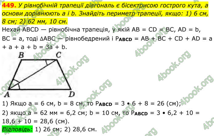 ГДЗ Геометрія 8 клас Бурда (2025)