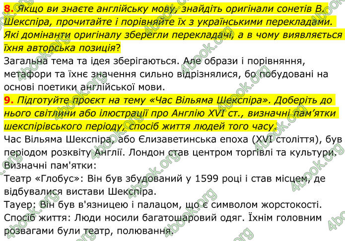 ГДЗ Зарубіжна література 8 клас Ніколенко (2025)