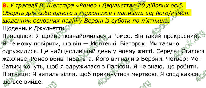 ГДЗ Зарубіжна література 8 клас Ніколенко (2025)