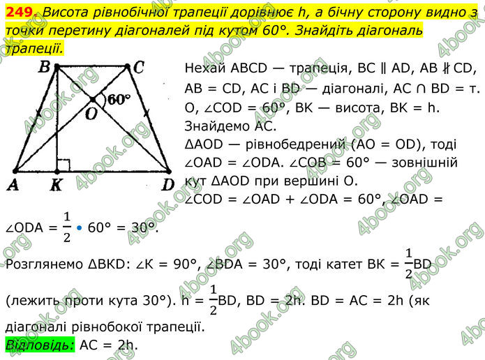ГДЗ Геометрія 8 клас Мерзляк (2025)