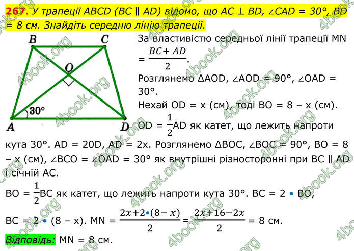 ГДЗ Геометрія 8 клас Мерзляк (2025)