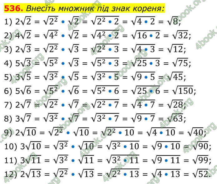 ГДЗ Алгебра 8 клас Тарасенкова (2025)
