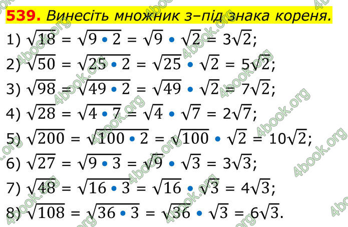 ГДЗ Алгебра 8 клас Тарасенкова (2025)