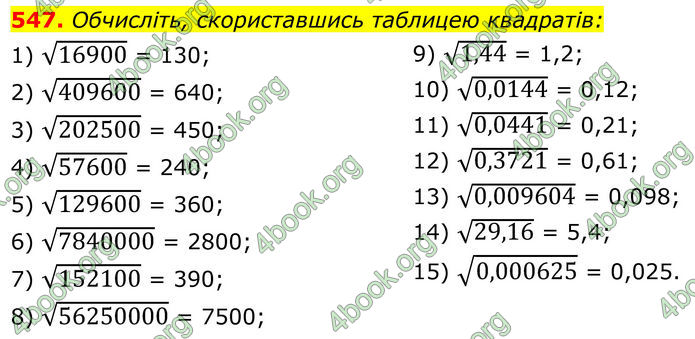 ГДЗ Алгебра 8 клас Тарасенкова (2025)