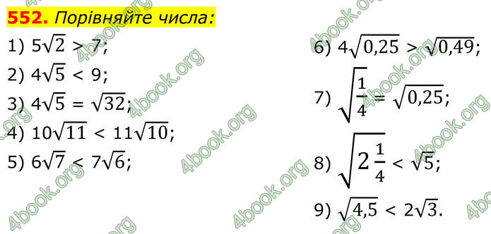 ГДЗ Алгебра 8 клас Тарасенкова (2025)