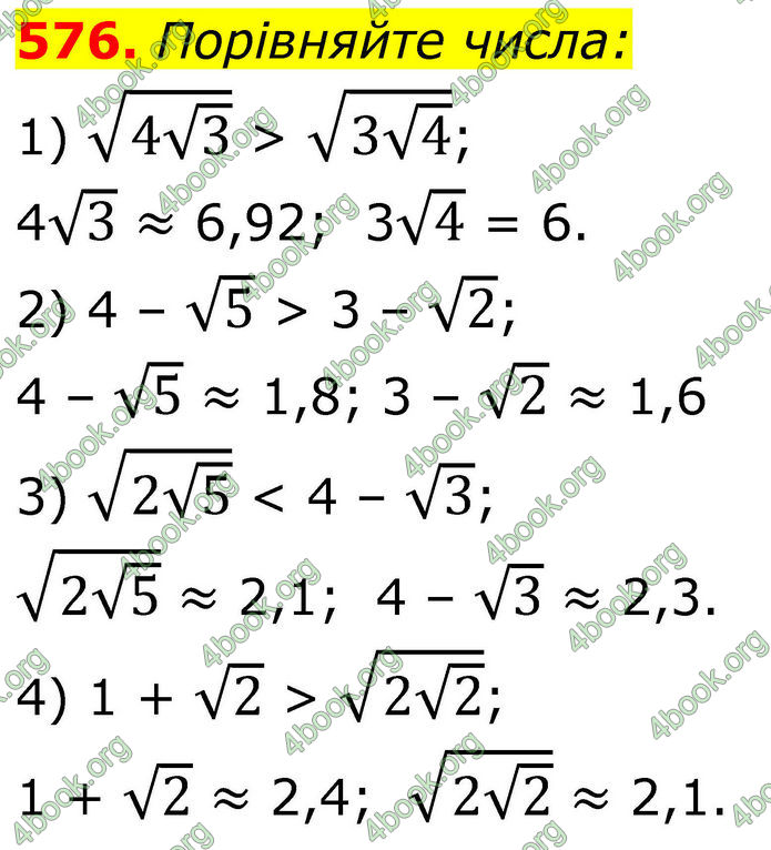 ГДЗ Алгебра 8 клас Тарасенкова (2025)