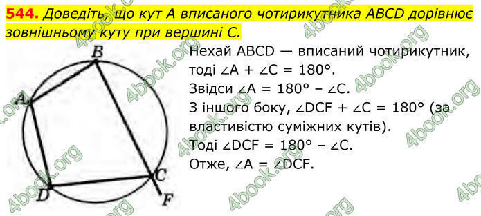 ГДЗ Геометрія 8 клас Бурда (2025)
