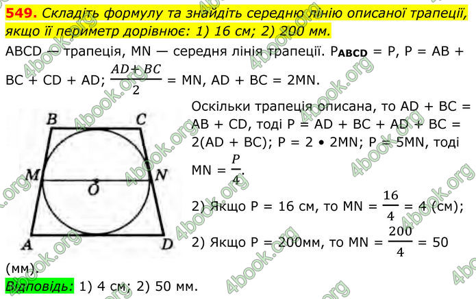 ГДЗ Геометрія 8 клас Бурда (2025)