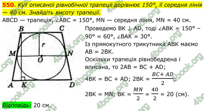 ГДЗ Геометрія 8 клас Бурда (2025)