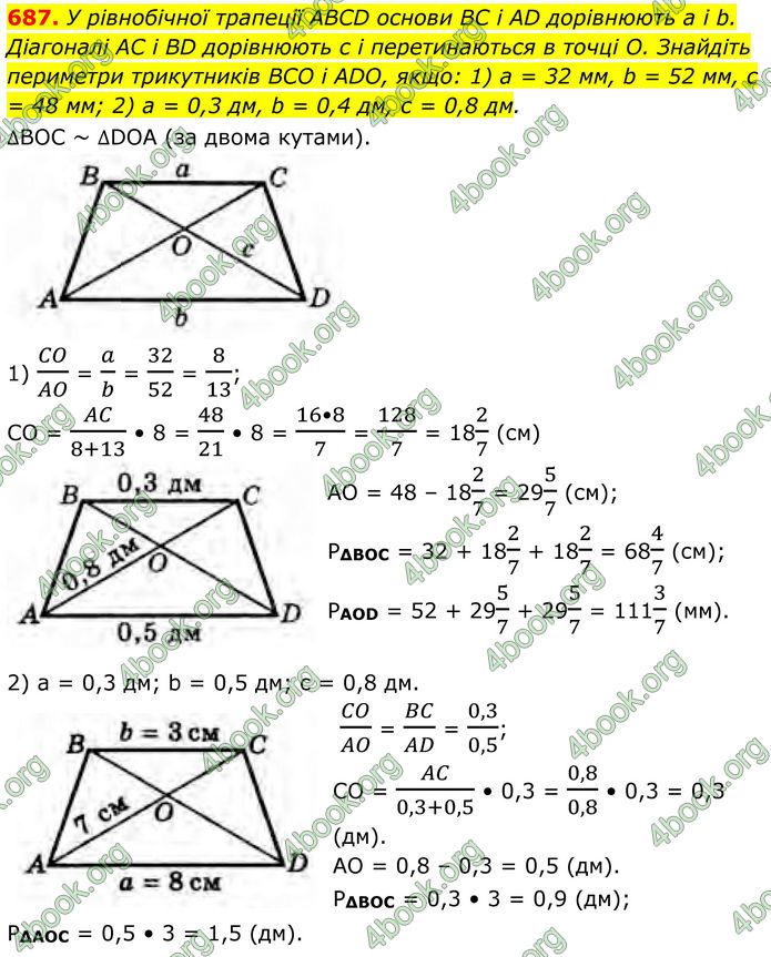 ГДЗ Геометрія 8 клас Бурда (2025)