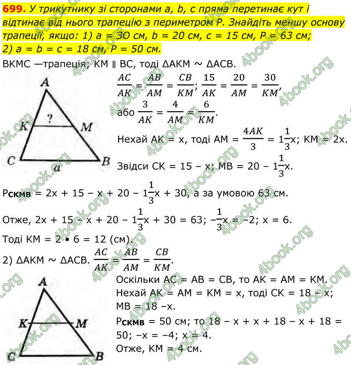 ГДЗ Геометрія 8 клас Бурда (2025)