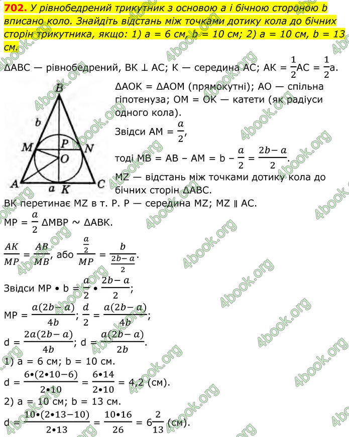 ГДЗ Геометрія 8 клас Бурда (2025)