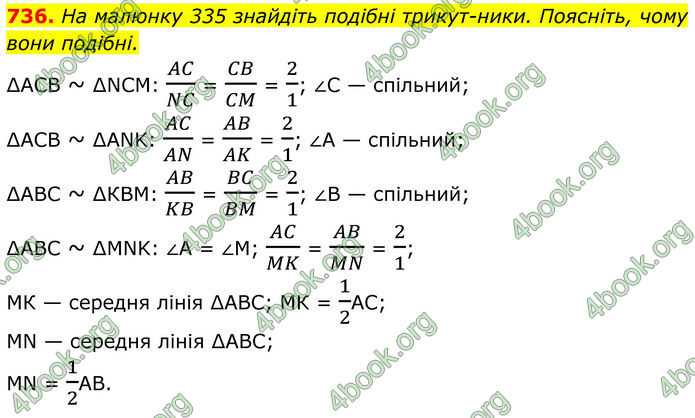 ГДЗ Геометрія 8 клас Бурда (2025)