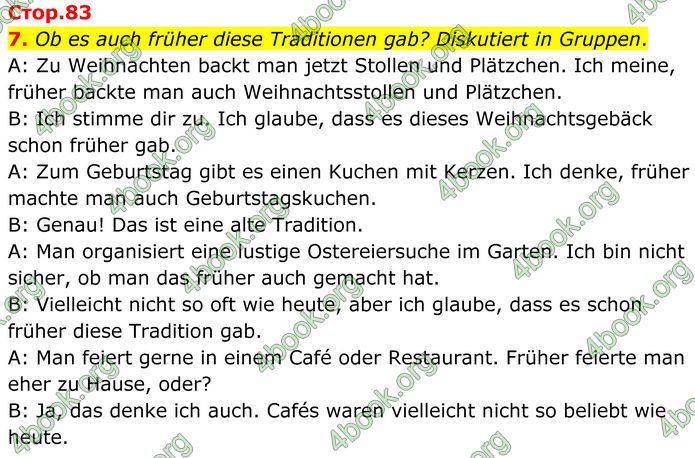 ГДЗ Німецька мова 8 клас Сотникова (2025) 4 рік
