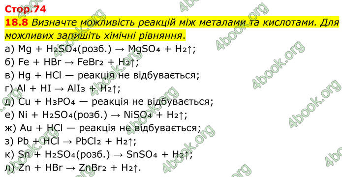 ГДЗ Зошит Хімія 8 клас Григорович (2025)