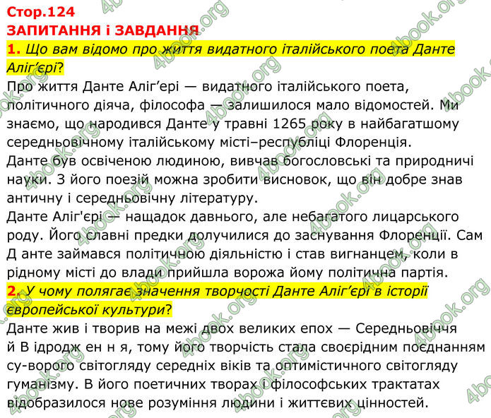 ГДЗ Зарубіжна література 8 клас Міляновська (2025)