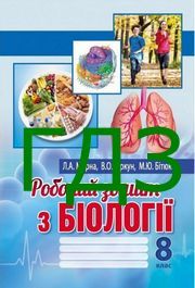 ГДЗ Робочий зошит біологія 8 клас Мирна (НУШ) ГДЗ Робочий зошит біологія 8 клас Мирна (НУШ)