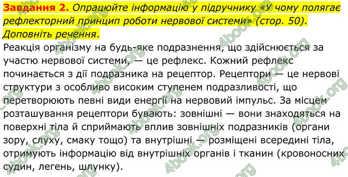 ГДЗ Робочий зошит біологія 8 клас Мирна (НУШ)