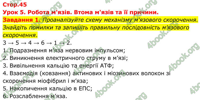 ГДЗ Робочий зошит біологія 8 клас Мирна (НУШ)