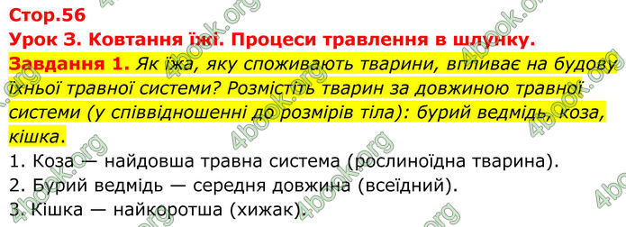 ГДЗ Робочий зошит біологія 8 клас Мирна (НУШ)