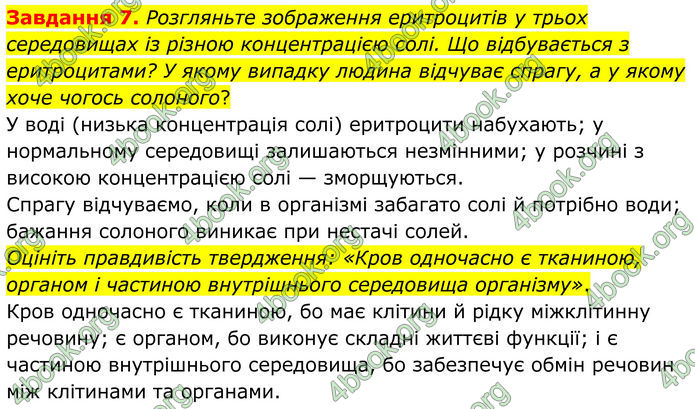 ГДЗ Робочий зошит біологія 8 клас Мирна (НУШ)