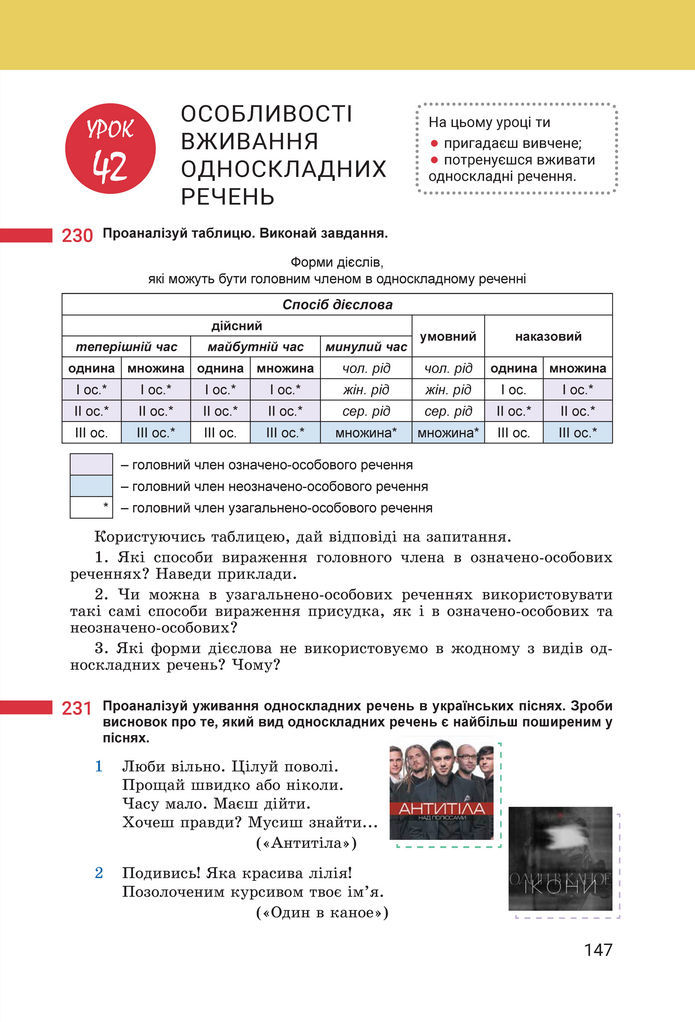 Підручник Українська мова 8 клас Онатій (2025)