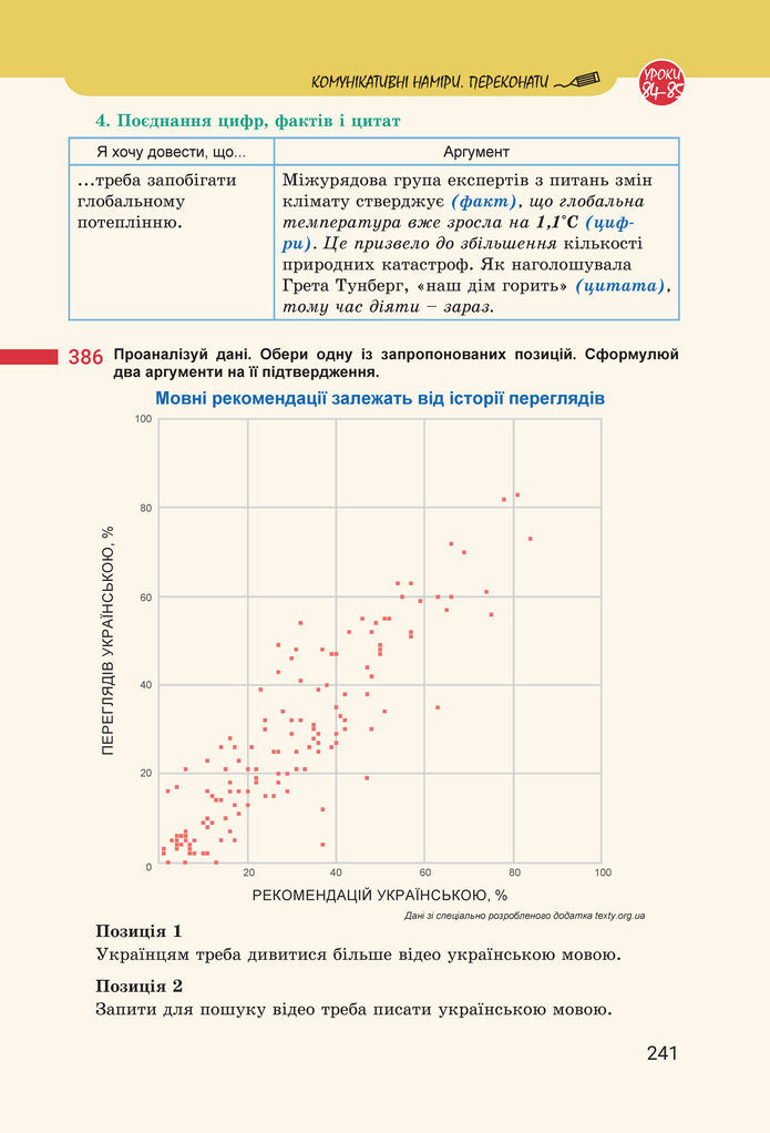 Підручник Українська мова 8 клас Онатій (2025)