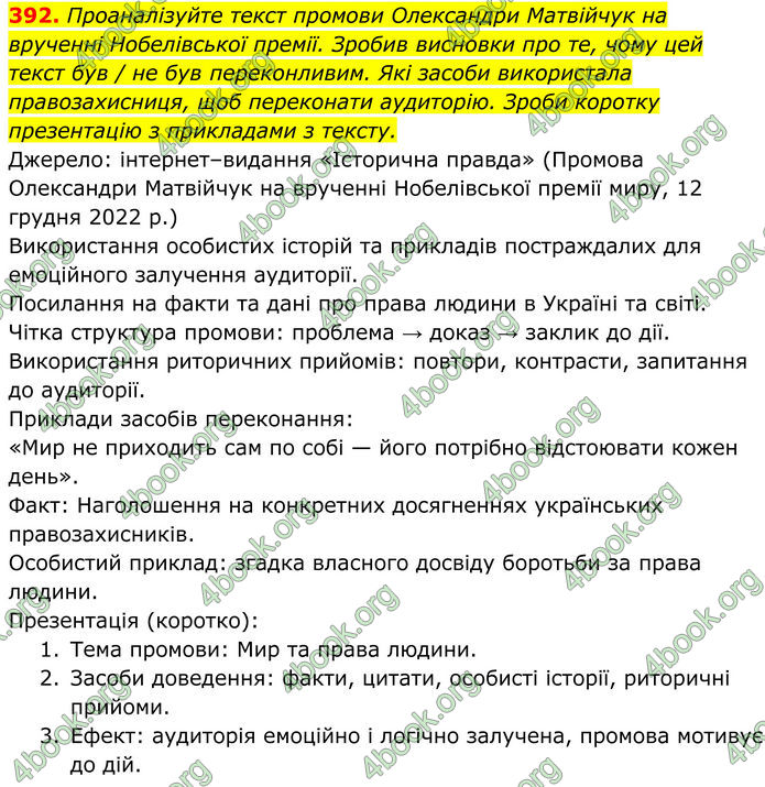 ГДЗ Українська мова 8 клас Онатій