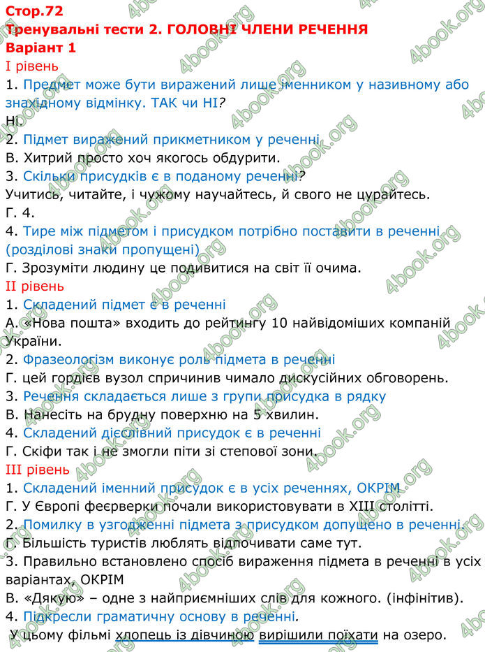 ГДЗ Українська мова 8 клас Онатій