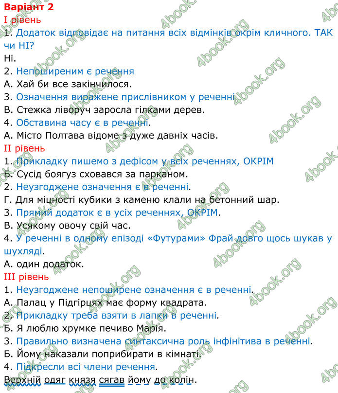 ГДЗ Українська мова 8 клас Онатій