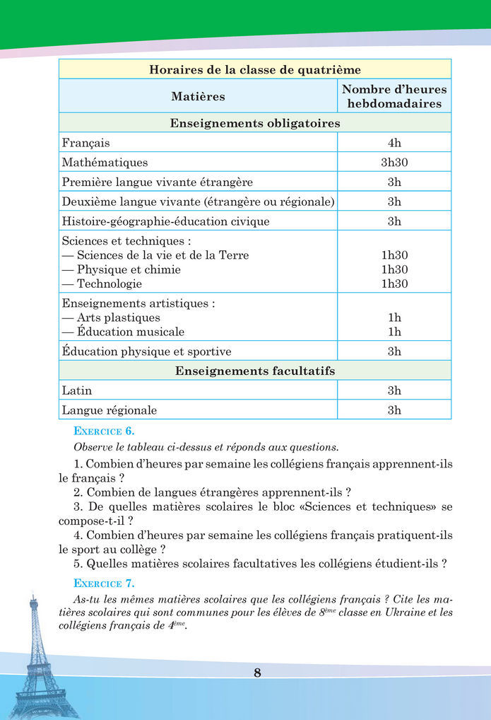 Підручник Французька мова 8 клас Чумак (2025)